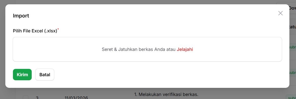 Import Modal